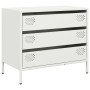 Aparador de acero laminado en frío blanco 68x39x58,5 cm by , Sideboards - Ref: Foro24-851297, Price: 83,54 €, Discount: %