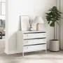 Aparador de acero laminado en frío blanco 68x39x58,5 cm de , Aparadores - Ref: Foro24-851297, Precio: 82,75 €, Descuento: %