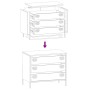 Aparador de acero laminado en frío blanco 68x39x58,5 cm by , Sideboards - Ref: Foro24-851297, Price: 83,54 €, Discount: %