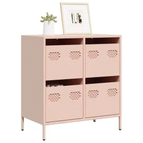 Aparador de acero laminado en frío rosa 68x39x73,5 cm von , Sideboards - Ref: Foro24-851257, Preis: 134,39 €, Rabatt: %