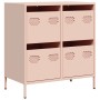 Aparador de acero laminado en frío rosa 68x39x73,5 cm by , Sideboards - Ref: Foro24-851257, Price: 136,16 €, Discount: %