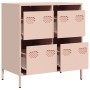 Aparador de acero laminado en frío rosa 68x39x73,5 cm by , Sideboards - Ref: Foro24-851257, Price: 136,16 €, Discount: %