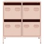 Aparador de acero laminado en frío rosa 68x39x73,5 cm by , Sideboards - Ref: Foro24-851257, Price: 136,16 €, Discount: %