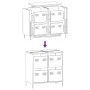 Aparador de acero laminado en frío rosa 68x39x73,5 cm by , Sideboards - Ref: Foro24-851257, Price: 134,31 €, Discount: %