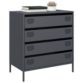 Aparador de acero laminado en frío antracita 68x39x73,5 cm von , Sideboards - Ref: Foro24-851288, Preis: 96,68 €, Rabatt: %