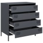 Aparador de acero laminado en frío antracita 68x39x73,5 cm by , Sideboards - Ref: Foro24-851288, Price: 97,22 €, Discount: %