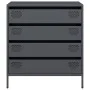 Aparador de acero laminado en frío antracita 68x39x73,5 cm de , Aparadores - Ref: Foro24-851288, Precio: 95,72 €, Descuento: %