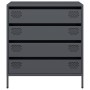 Aparador de acero laminado en frío antracita 68x39x73,5 cm by , Sideboards - Ref: Foro24-851288, Price: 97,22 €, Discount: %