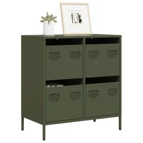 Aparador de acero laminado en frío verde oliva 68x39x73,5 cm von , Sideboards - Ref: Foro24-851260, Preis: 100,16 €, Rabatt: %