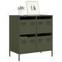 Aparador de acero laminado en frío verde oliva 68x39x73,5 cm von , Sideboards - Ref: Foro24-851260, Preis: 101,11 €, Rabatt: %