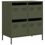 Aparador de acero laminado en frío verde oliva 68x39x73,5 cm von , Sideboards - Ref: Foro24-851260, Preis: 101,11 €, Rabatt: %