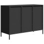Aparador de acero laminado en frío negro 101,5x39x73,5 cm de , Aparadores - Ref: Foro24-851262, Precio: 127,05 €, Descuento: %