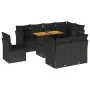 Set de sofás de jardín con cojines 9 pzas ratán sintético negro by , Garden sets - Ref: Foro24-3326939, Price: 629,25 €, Disc...