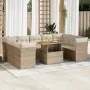 Juego de sofás jardín con cojines beige 10 pzas ratán sintético by , Garden sets - Ref: Foro24-3326970, Price: 693,95 €, Disc...