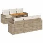 Set sofás de jardín 7 piezas y cojines ratán sintético beige by , Garden sets - Ref: Foro24-3326998, Price: 580,27 €, Discoun...