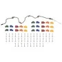 Presas de escalada con cuerda 25 piezas multicolor de vidaXL, Escalada - Ref: Foro24-93174, Precio: 64,81 €, Descuento: %
