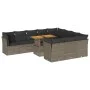 Set de sofás de jardín 11 pzas y cojines ratán sintético gris by , Garden sets - Ref: Foro24-3326979, Price: 734,78 €, Discou...