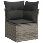 Set de sofás de jardín 11 pzas y cojines ratán sintético gris von , Gartensets - Ref: Foro24-3326979, Preis: 711,42 €, Rabatt: %