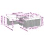 Set de sofás de jardín 11 pzas y cojines ratán sintético gris von , Gartensets - Ref: Foro24-3326979, Preis: 711,42 €, Rabatt: %