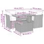 Set de muebles de jardín 5 pzas y cojines ratán sintético negro von , Gartensets - Ref: Foro24-3326918, Preis: 378,33 €, Raba...