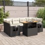 Set de sofás de jardín 7 pzas con cojines ratán sintético negro von , Gartensets - Ref: Foro24-3327115, Preis: 495,34 €, Raba...