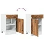 Armario inferior cajón cocina madera envejecida 50x46x81,5 cm de , Armarios de cocina - Ref: Foro24-856086, Precio: 88,23 €, ...