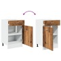 Armario inferior cajón cocina madera envejecida 50x46x81,5 cm von , Küchenschränke - Ref: Foro24-856086, Preis: 91,00 €, Raba...