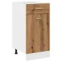 Armario inferior cajón madera roble artisan 40x46x81,5 cm by , Kitchen cabinets - Ref: Foro24-856084, Price: 74,25 €, Discoun...