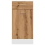 Armario inferior cajón madera roble artisan 40x46x81,5 cm by , Kitchen cabinets - Ref: Foro24-856084, Price: 74,25 €, Discoun...