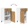 Armario inferior cajón madera roble artisan 40x46x81,5 cm by , Kitchen cabinets - Ref: Foro24-856084, Price: 74,25 €, Discoun...