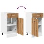 Armario inferior cajón madera roble artisan 40x46x81,5 cm von , Küchenschränke - Ref: Foro24-856084, Preis: 76,23 €, Rabatt: %