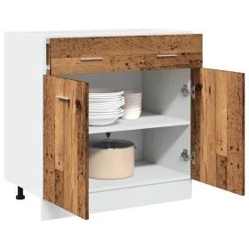 Armario inferior cajón madera envejecida 80x46x81,5 cm von , Küchenschränke - Ref: Foro24-856092, Preis: 106,67 €, Rabatt: %