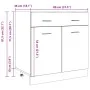 Armario inferior cajón madera envejecida 80x46x81,5 cm von , Küchenschränke - Ref: Foro24-856092, Preis: 107,18 €, Rabatt: %