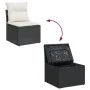 Set de sofás de jardín 6 piezas y cojines ratán sintético negro von , Gartensets - Ref: Foro24-3327038, Preis: 413,03 €, Raba...