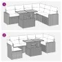 Set de sofás de jardín 7 pzas con cojines ratán sintético negro by , Garden sets - Ref: Foro24-3327044, Price: 504,99 €, Disc...