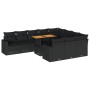 Set de sofás de jardín 11 pzas y cojines ratán sintético negro von , Gartensets - Ref: Foro24-3327086, Preis: 819,30 €, Rabat...