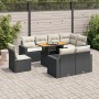 Set de sofás de jardín con cojines 9 pzas ratán sintético negro von , Gartensets - Ref: Foro24-3327052, Preis: 624,34 €, Raba...