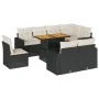 Set de sofás de jardín con cojines 9 pzas ratán sintético negro by , Garden sets - Ref: Foro24-3327052, Price: 604,96 €, Disc...