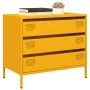Aparador acero laminado en frío amarillo mostaza 68x39x58,5 cm von , Sideboards - Ref: Foro24-851295, Preis: 112,60 €, Rabatt: %