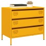 Aparador acero laminado en frío amarillo mostaza 68x39x58,5 cm by , Sideboards - Ref: Foro24-851295, Price: 114,03 €, Discoun...