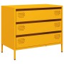 Aparador acero laminado en frío amarillo mostaza 68x39x58,5 cm by , Sideboards - Ref: Foro24-851295, Price: 114,03 €, Discoun...