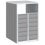 Cobertizo de contenedor de basura acero gris 72x81x115 cm von , Halterungen für Abfallbehälter - Ref: Foro24-4006172, Preis: ...