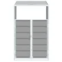 Cobertizo de contenedor de basura acero gris 72x81x115 cm von , Halterungen für Abfallbehälter - Ref: Foro24-4006172, Preis: ...