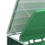 Cobertizo de 3 contenedores basura acero verde 216x81x115 cm de , Soportes para contenedores de residuos - Ref: Foro24-400617...