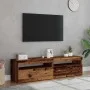 Muebles de TV con luces LED 2 uds madera ingeniería envejecida de , Muebles TV - Ref: Foro24-856316, Precio: 83,76 €, Descuen...