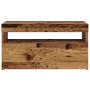 Muebles de TV con luces LED 2 uds madera ingeniería envejecida de , Muebles TV - Ref: Foro24-856316, Precio: 84,95 €, Descuen...