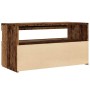 Muebles de TV con luces LED 2 uds madera ingeniería envejecida de , Muebles TV - Ref: Foro24-856316, Precio: 84,95 €, Descuen...