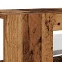Mueble TV luces LED madera ingeniería envejecida 135x39x30 cm by , TV Furniture - Ref: Foro24-856323, Price: 77,65 €, Discoun...