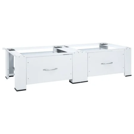 Soporte pedestal doble para lavadora con cajones blanco by , Accessories for washing machines and dryers - Ref: Foro24-400986...