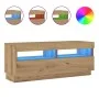 Mueble TV luces LED madera ingeniería roble artisan 100x35x40cm von , TV-Möbel - Ref: Foro24-856356, Preis: 101,75 €, Rabatt: %